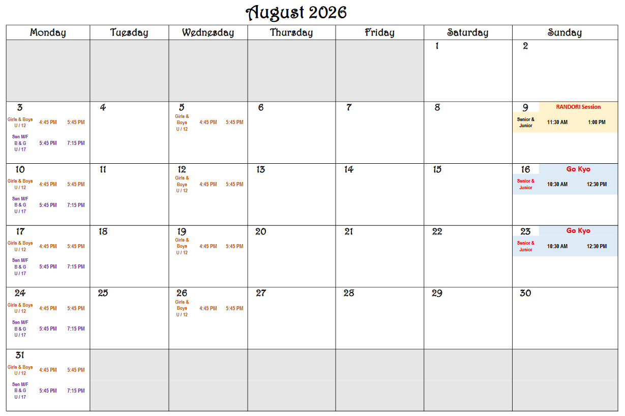 Class Schedule - August 2026.pdf